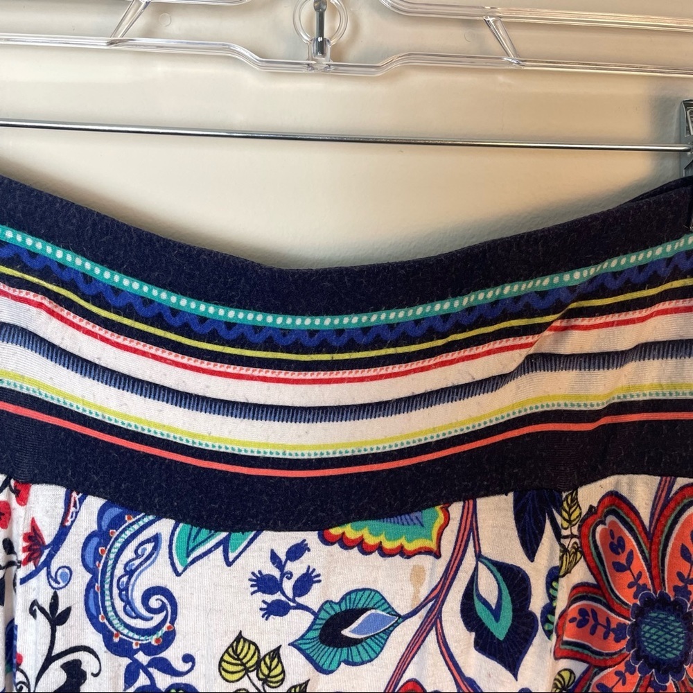 Milly Vintage Artsy Neon Multicolored Floral Nature Skirt Size L - Picture 3 of 8